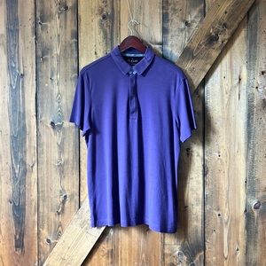 0.1 ALGO Men’s Slim Fit Size L Pima Cotton Polo